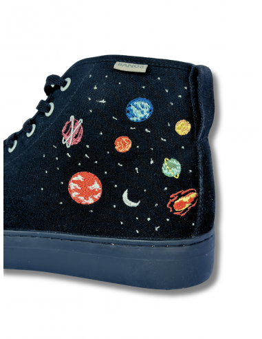 Universe Platform Black Stitching High Top acheter