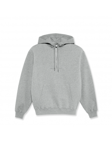 Polar Skate Co. Half Zip Hoodie Heather Grey de l' environnement