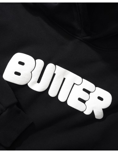 Butter Goods Puff Rounded Logo Pullover Hood Black pas cher 