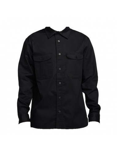 Nike SB Taglin Woven Button Up Shirt Black Pour