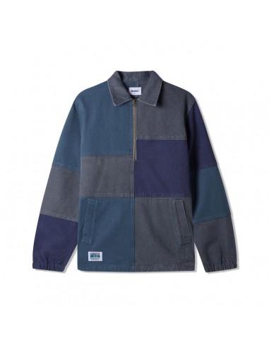 Butter Goods Washed Canvas Patchwork Jacket Washed Navy en ligne des produits 