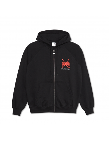 Polar Default Zip Hoodie Welcome To The New Age Black les ctes