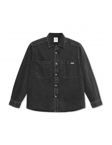 Polar Mitchell LS Shirt Denim Silver Black destockage