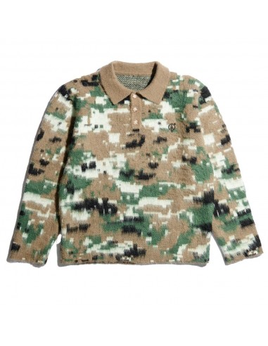 SexHippies Brushed Mohair Rugby Shirt Digital Camo de technologie