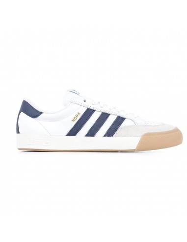 Adidas Nora White/Navy/Gum brillant des détails fins