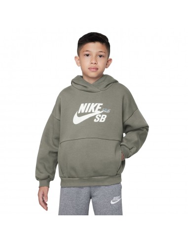 Nike SB Kid's Icon Fleece EasyOn Hoodie Dark Stucco/White Venez découvrir notre 