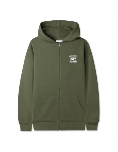 Butter Goods Terrain Zip-Thru Hood Army Jusqu'à 80% De Réduction