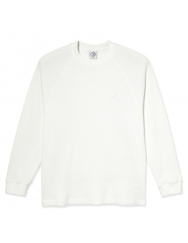 Polar Skate Co. Dan LS Knit Tee Ecru pas cher 