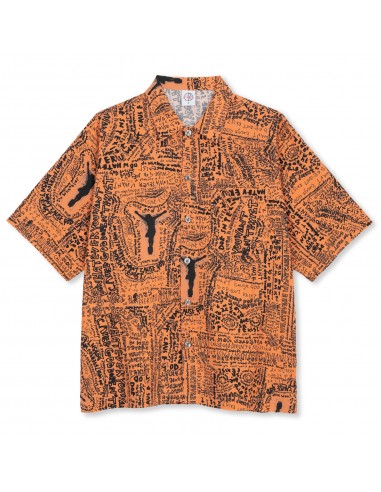 Polar Skate Co Bowling Shirt Exist Orange paiement sécurisé