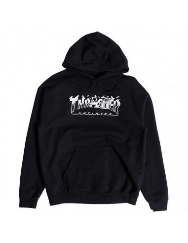 Thrasher x Antihero Pigeon Mag Hooded Sweatshirt Black la livraison gratuite