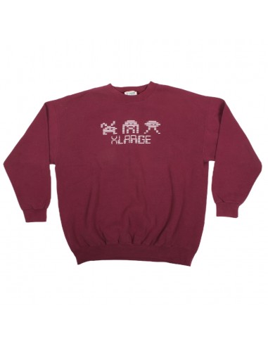 Overripe X-Large Crewneck Sweatshirt Invaders Burgundy XL (1991) france