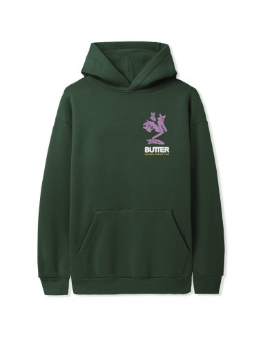 Butter Goods Amphibian Hoodie Dark Green la colonne vertébrale