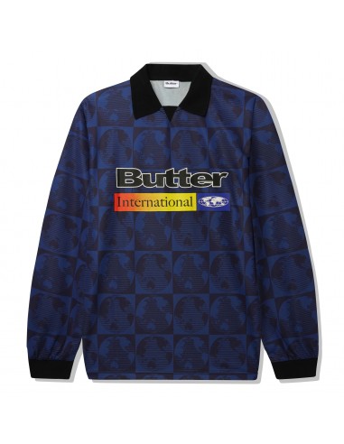 Butter Goods Atlas LS Jersey Navy Paris Déstockage Promo