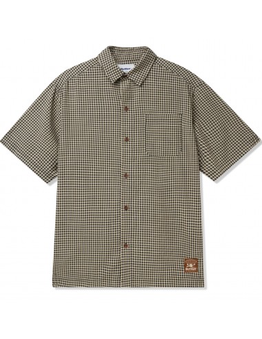 Butter Goods Gingham Button Up Shirt Natural/Black chez Cornerstreet bien 