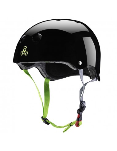 Triple 8 Dual Certified Helmet V2 Black/Zest Gloss Les êtres humains sont 