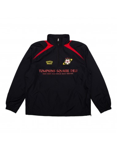 Quartersnacks Deli Squad Track Jacket Black/Red Comment ça marche