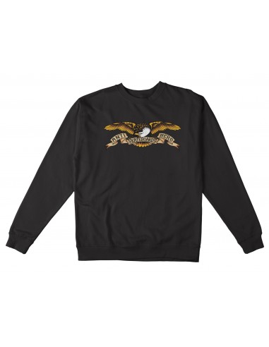 Antihero Eagle Crewneck Black Pigment Amélioration de cerveau avec