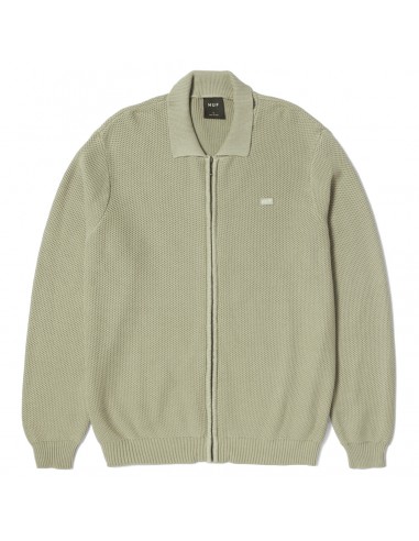 Huf Anton Zip Overdyed Sweater Putty à prix réduit toute l'année