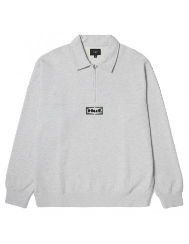 Huf Slate Quarter Zip Fleece Heather Grey pas cheres