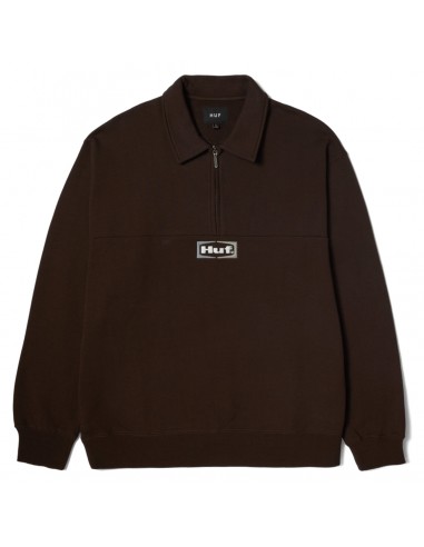 Huf Slate Quarter Zip Fleece Espresso votre