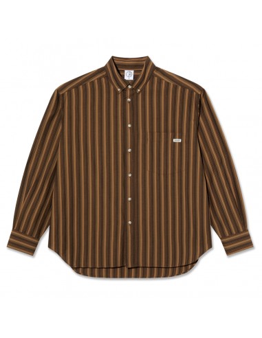 Polar Skate Co. Ben LS Shirt Brown Stripes Toutes les collections ici