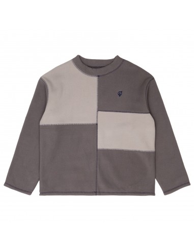 Sexhippies Box Fleece Mock Neck Grey de France