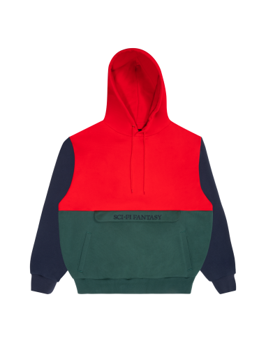 Sci-Fi Fantasy Colorblocked Hood Red/Green Comparez et commandez 