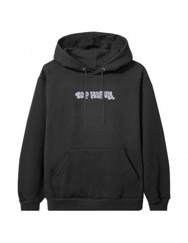 Top Heavy Throwie Emb Hoodie Black vous aussi creer 