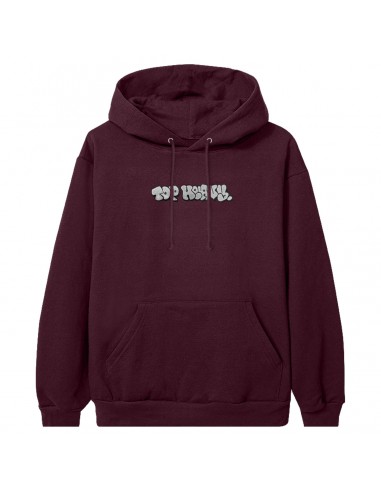 Top Heavy Throwie Emb Hoodie Burgundy Jusqu'à 80% De Réduction