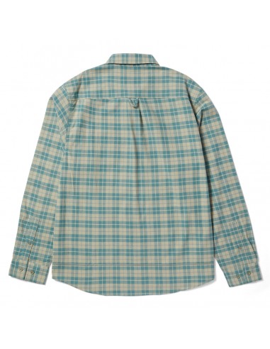 Huf Modal LS Plaid Shirt Putty de l' environnement