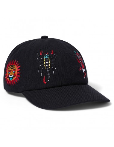 Huf Bledsoe 6 Panel Snapback Hat Black le concept de la Pate a emporter 