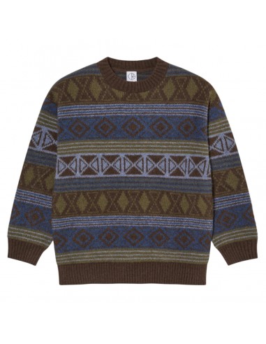 Polar Skate Co. George Sweater Blue Green Mix en linge