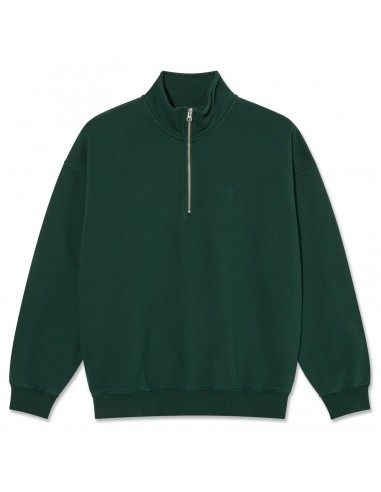 Polar Skate Co. Frankie Half Zip Sweater Dark Emerald à prix réduit toute l'année