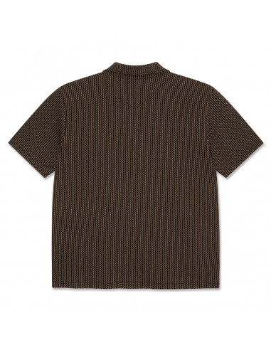 Polar Skate Co. Serge Polo Shirt Bouclé Brass/Black Fin de série