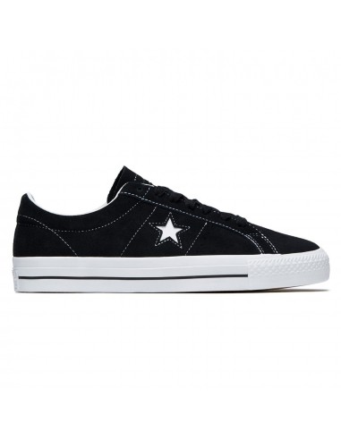 Converse CONS One Star Pro Ox Black/Black/White pas cher 