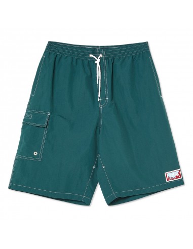 Polar Skate Co. Spiral Swim Shorts Dark Green brillant des détails fins