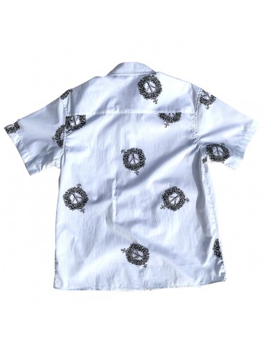 Sexhippies Rose Bone SS Button Up White en ligne des produits 