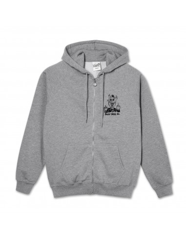 Polar Skate Co. Devil Man Zip Hoodie Heather Grey l'achat 