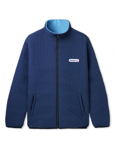 Butter Goods Quilted Reversible Jacket Navy Blue Profitez des Offres !