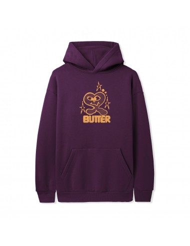 Butter Goods Heart Logo Pullover Hoodie Eggplant pour bénéficier 